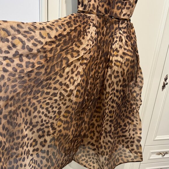 Zimmermann leopard print crystal strap Maxi dress Size 0 - Picture 10 of 15